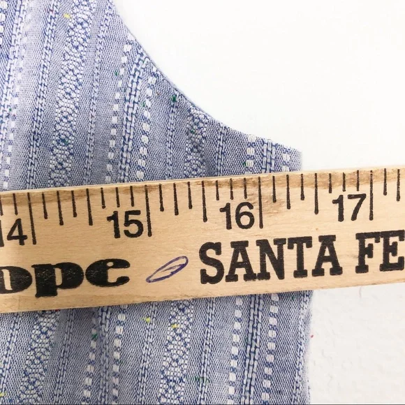 Color Block Blue Stripe Sleeveless V-Neck Mini Dress Women’s Size Small NWT - Picture 13 of 15